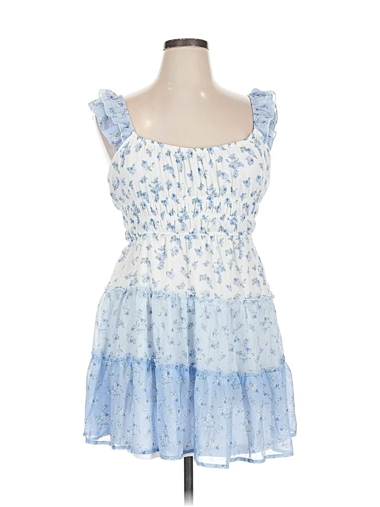 Pre-owned Assorted Brands Cocktail Dress In Blue