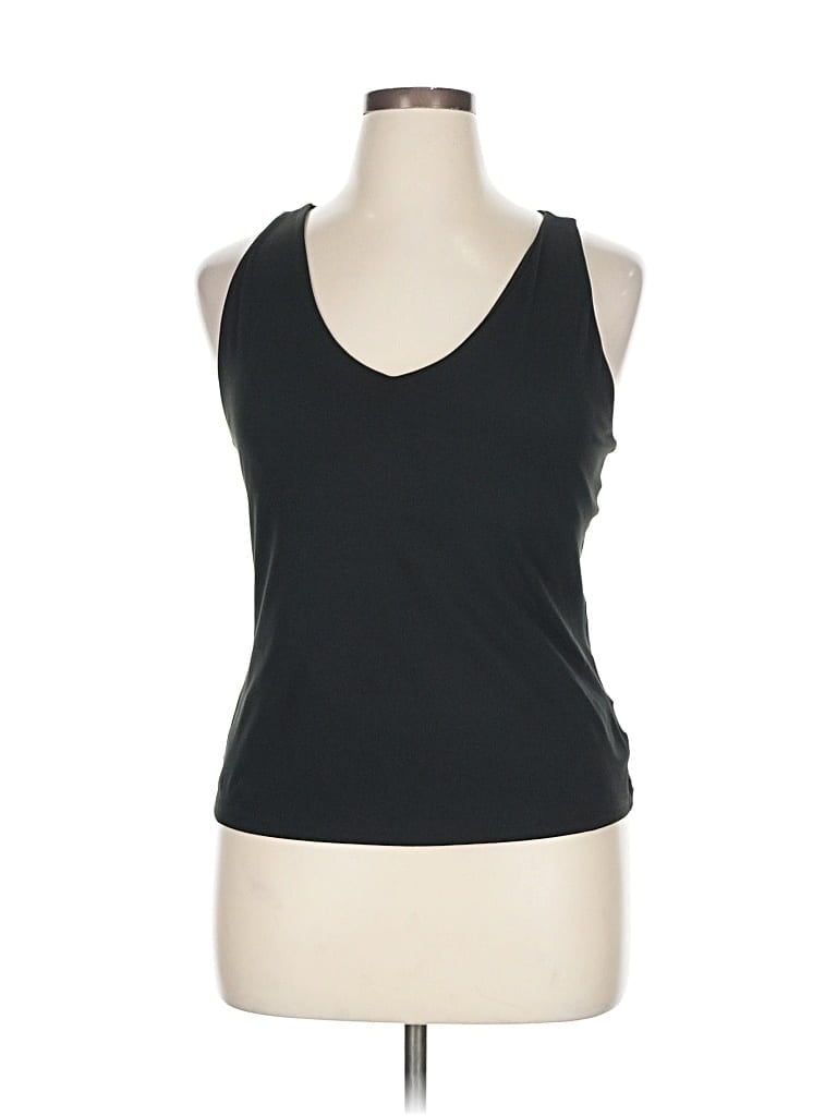 Pre-owned Gap Fit Tank Top Black Halter Neckline Tops