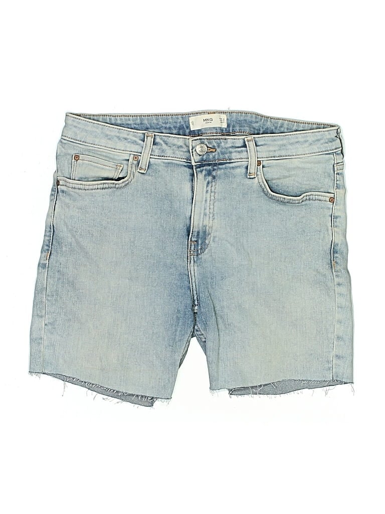 Pre-owned Mng Denim Shorts In Blue