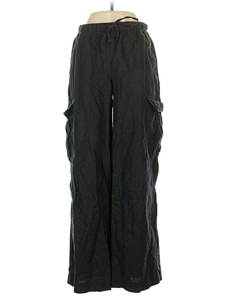 Pre-owned Gap Linen Pants In Black