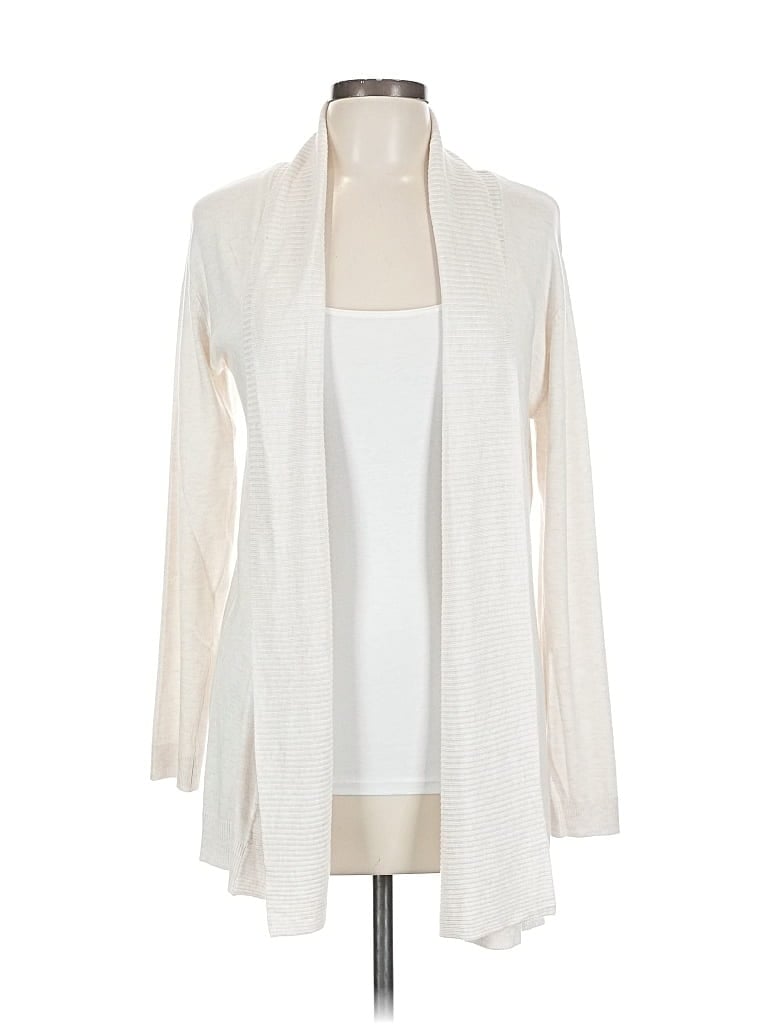 Pre-owned Mng Cardigan Sweater In White