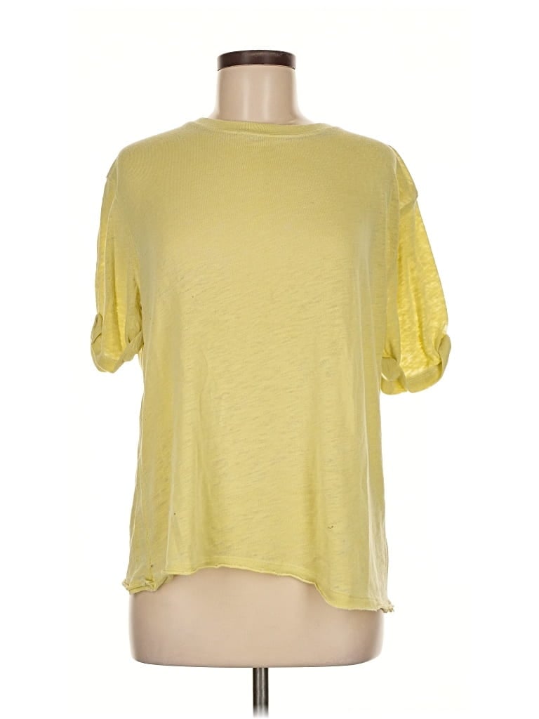 Pre-owned We The Free Short Sleeve T-shirt In Yellow