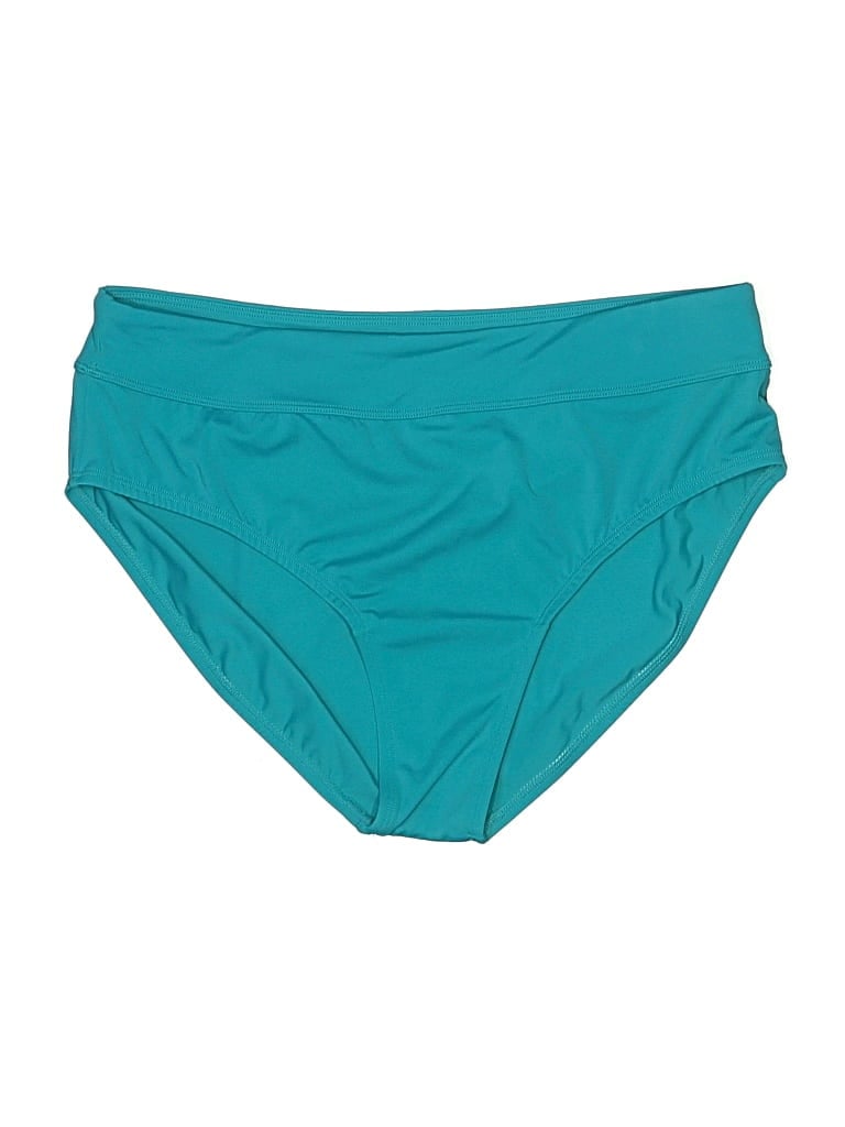 Pre-owned Susan Graver Swimsuit Bottoms In Blue