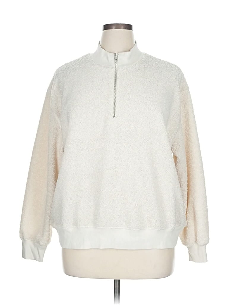 TIME AND TRU Pre-owned Pullover Sweater In White