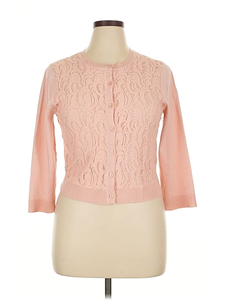 Pre-owned Cable & Gauge Jacket In Pink