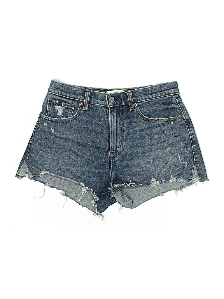 Pre-owned Abercrombie & Fitch Denim Shorts In Blue