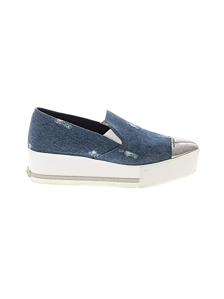 Pre-owned Miu Miu Sneakers In Blue
