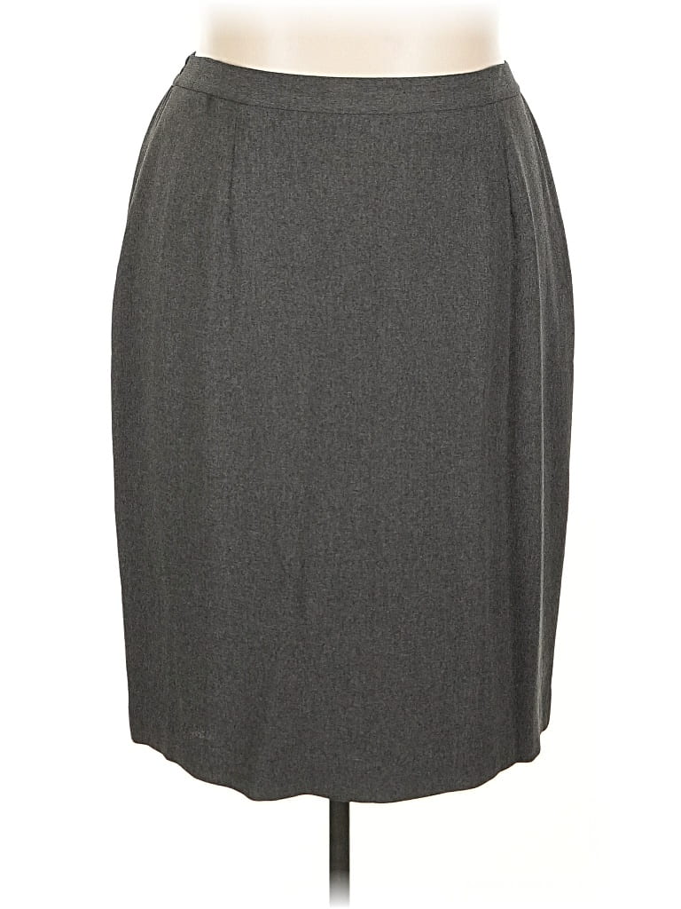 Pre-owned Chaus Formal Skirt In Gray