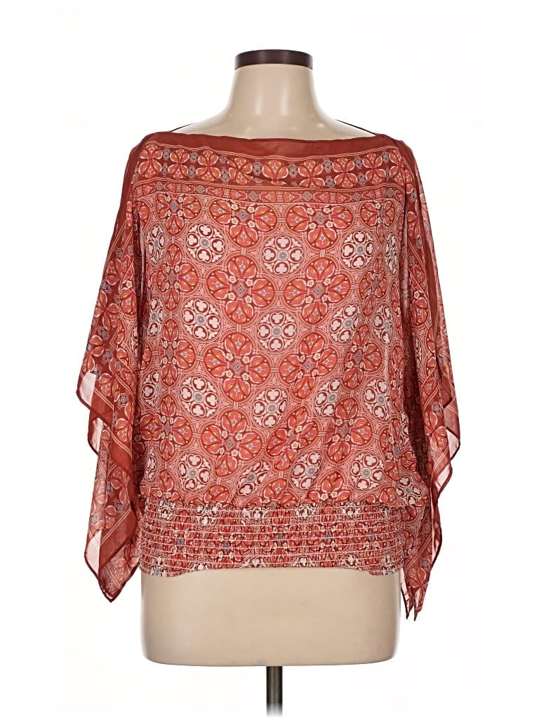 Pre-owned Max Studio 3/4 Sleeve Blouse In Red