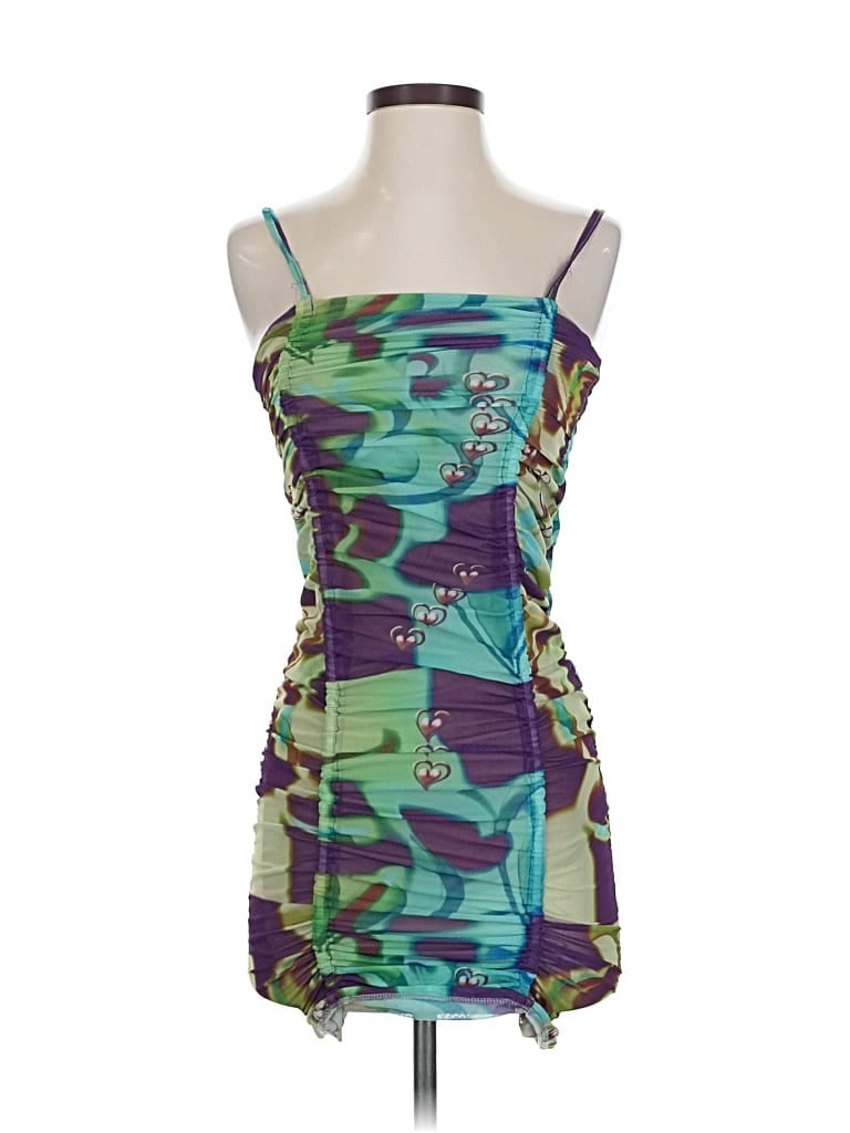 Pre-owned Assorted Brands Cocktail Dress In Green
