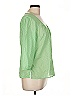 Bass Green 3/4 Sleeve Blouse Size L - photo 4