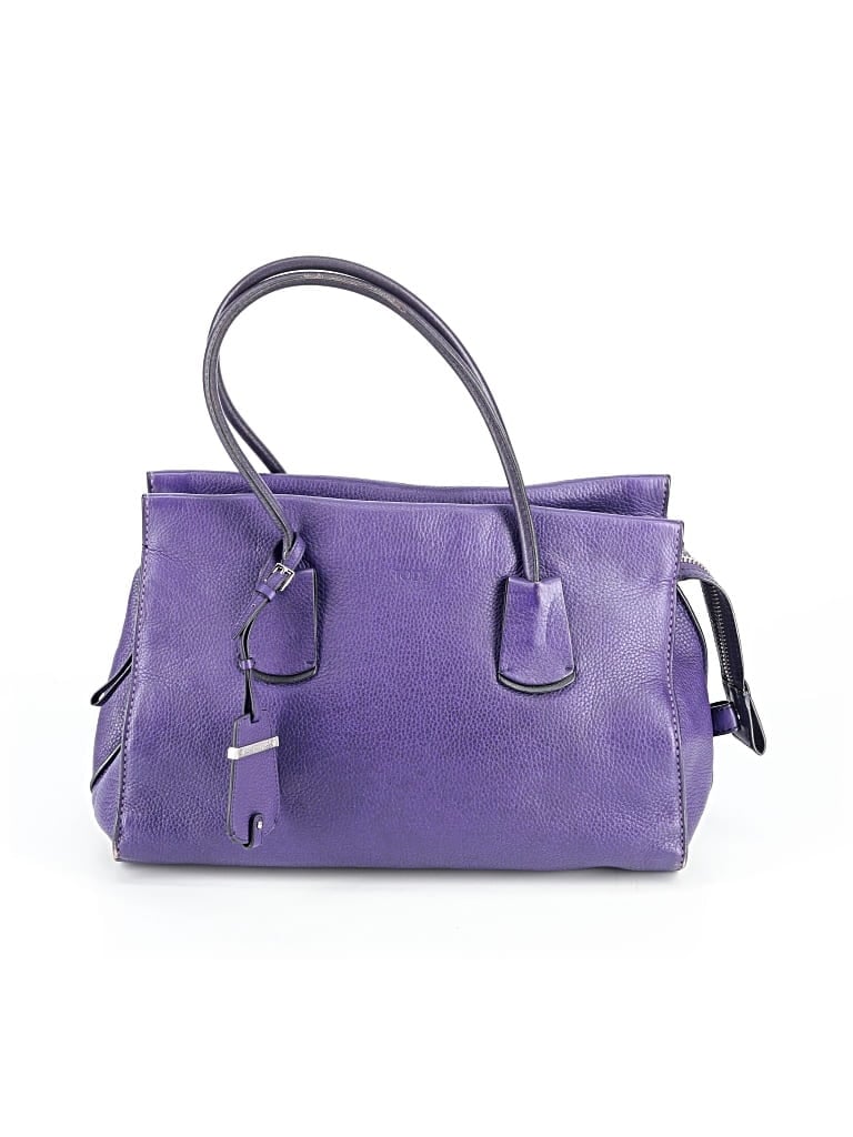 Pre-owned Tod's Leather Tote Bag In Purple