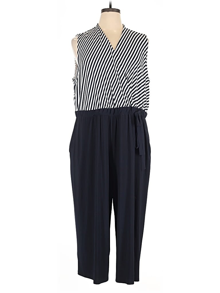 Pre-owned Sandra Darren Jumpsuit In Blue