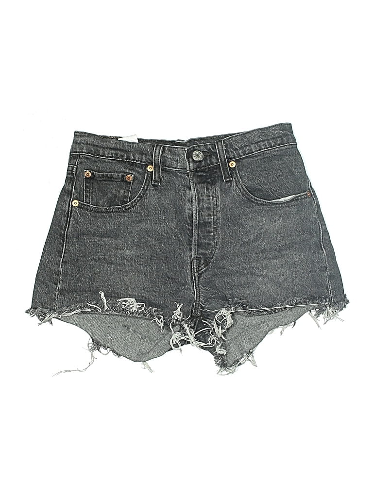 Pre-owned Levi's Denim Shorts In Gray