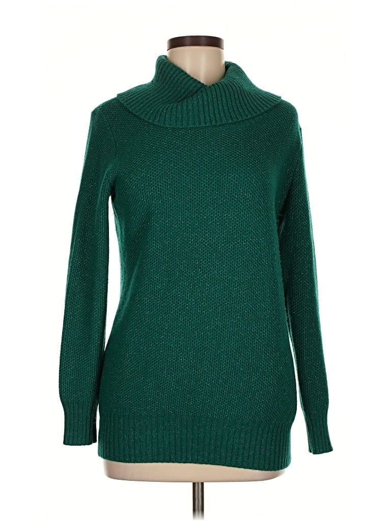 Pre-owned Apt. 9 Turtleneck Sweater In Green