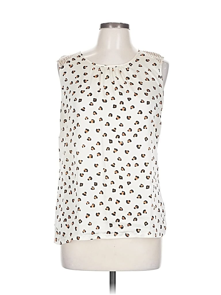 Pre-owned The Limited Sleeveless Blouse In White