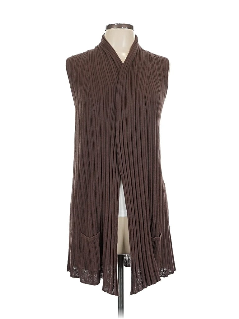 Pre-owned Dressbarn Sweater Vest In Brown