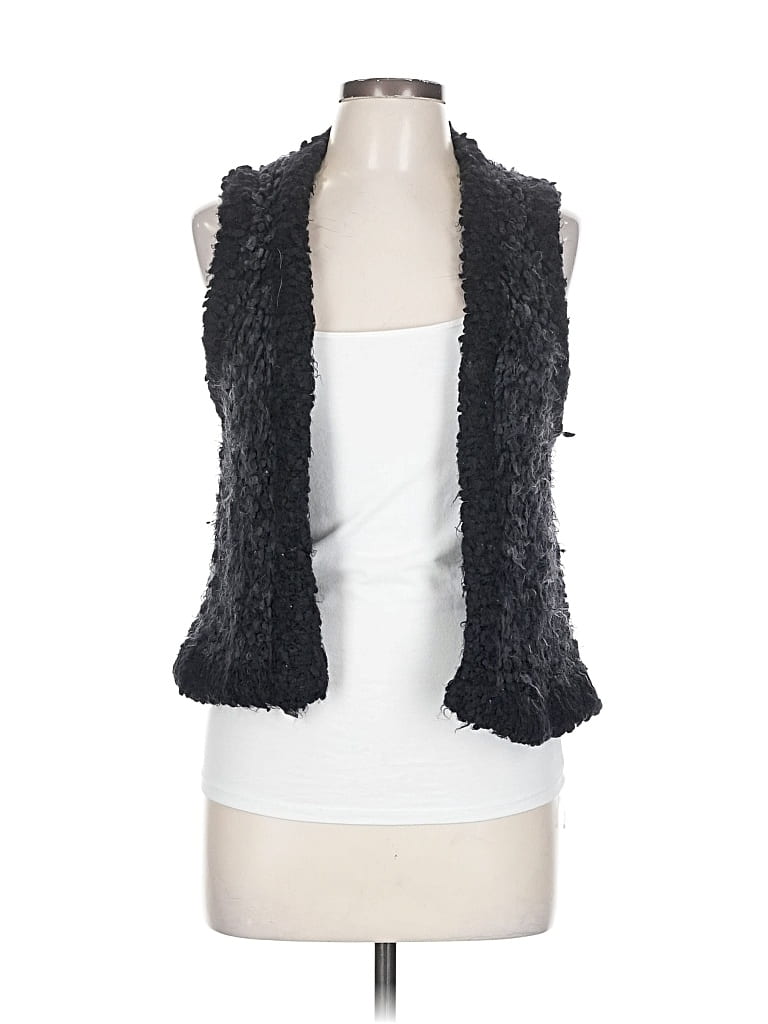 Pre-owned Kensie Fleece Jacket In Black