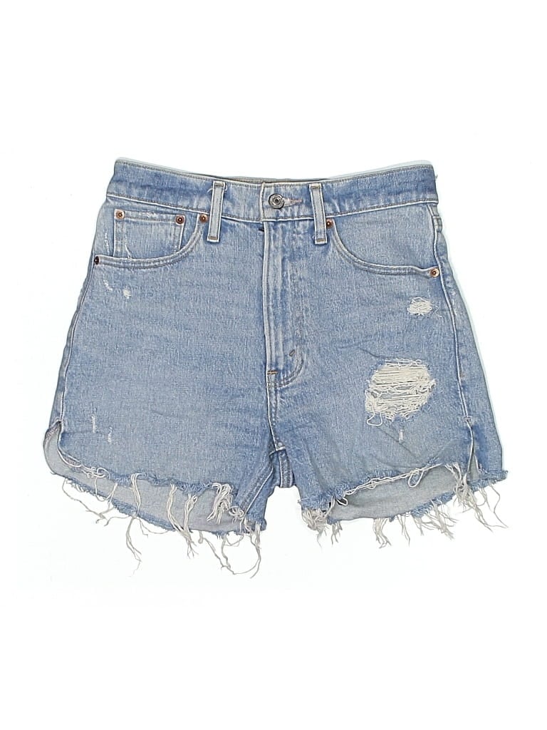 Pre-owned Abercrombie & Fitch Denim Shorts In Blue