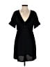 Vanessa Bruno Athe 100% Polyester Solid Black Casual Dress Size EU (FR) 34 / US 2 - photo 1
