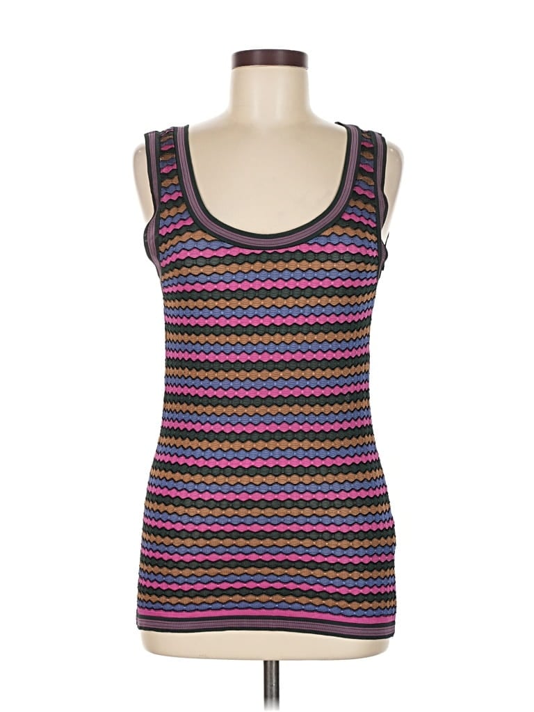 Pre-owned Zara Tank Top Purple Square Neckline Tops