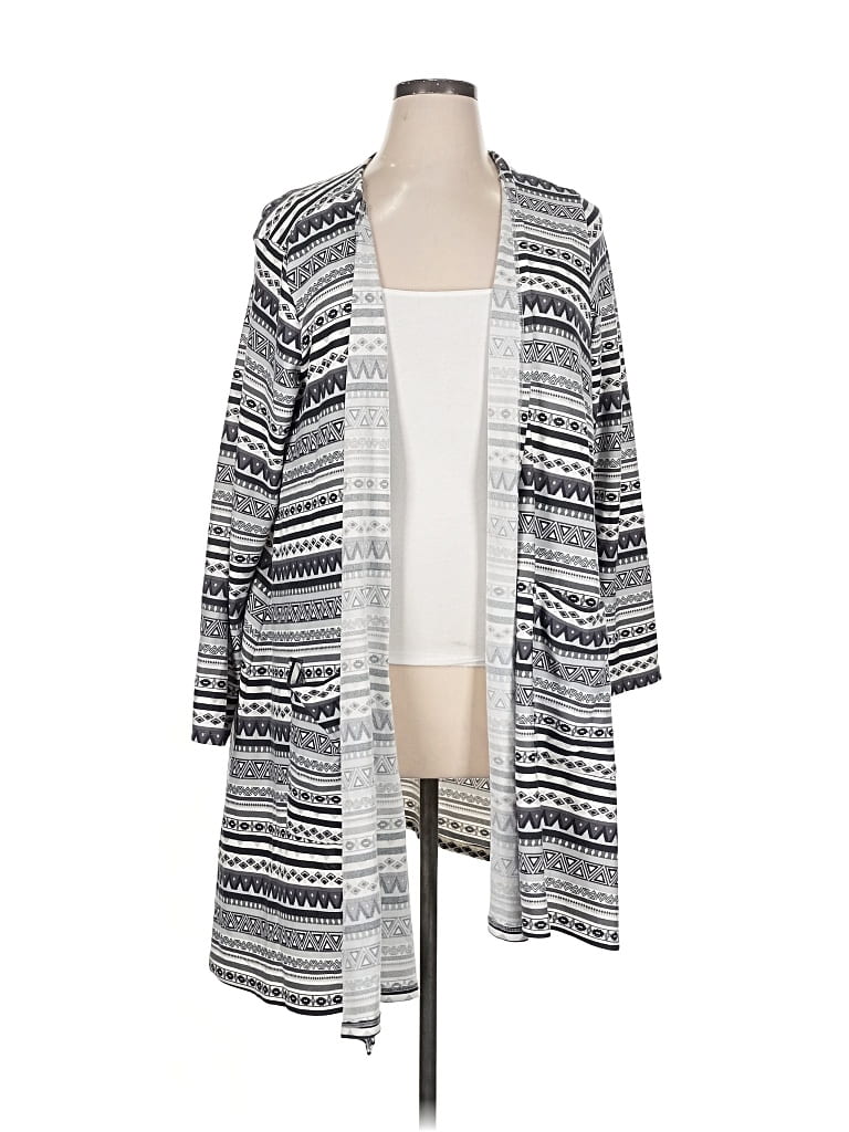 Pre-owned Lularoe Cardigan Sweater In Gray