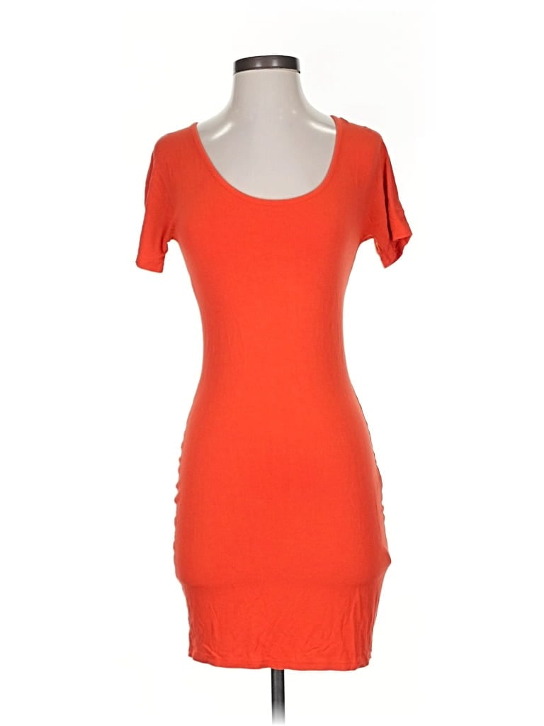 Pre-owned Armani Exchange Casual Dress In Orange