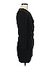 Olivaceous Solid Black Cocktail Dress Size M - photo 4