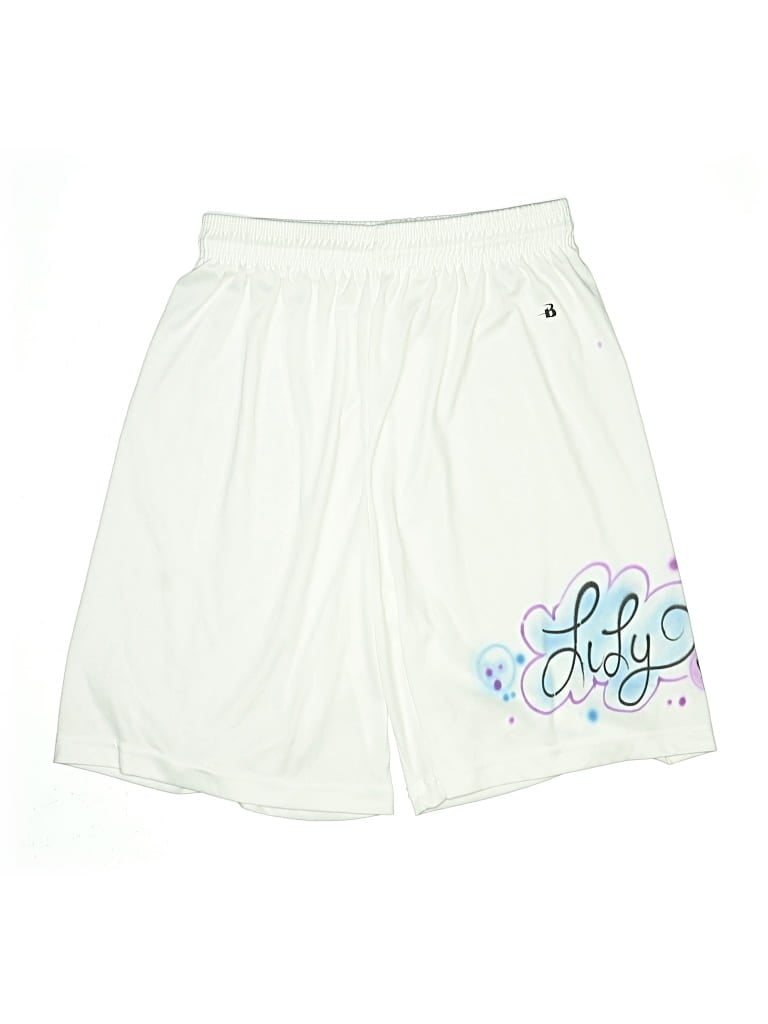 Pre-owned Badger Sport Athletic Shorts In White