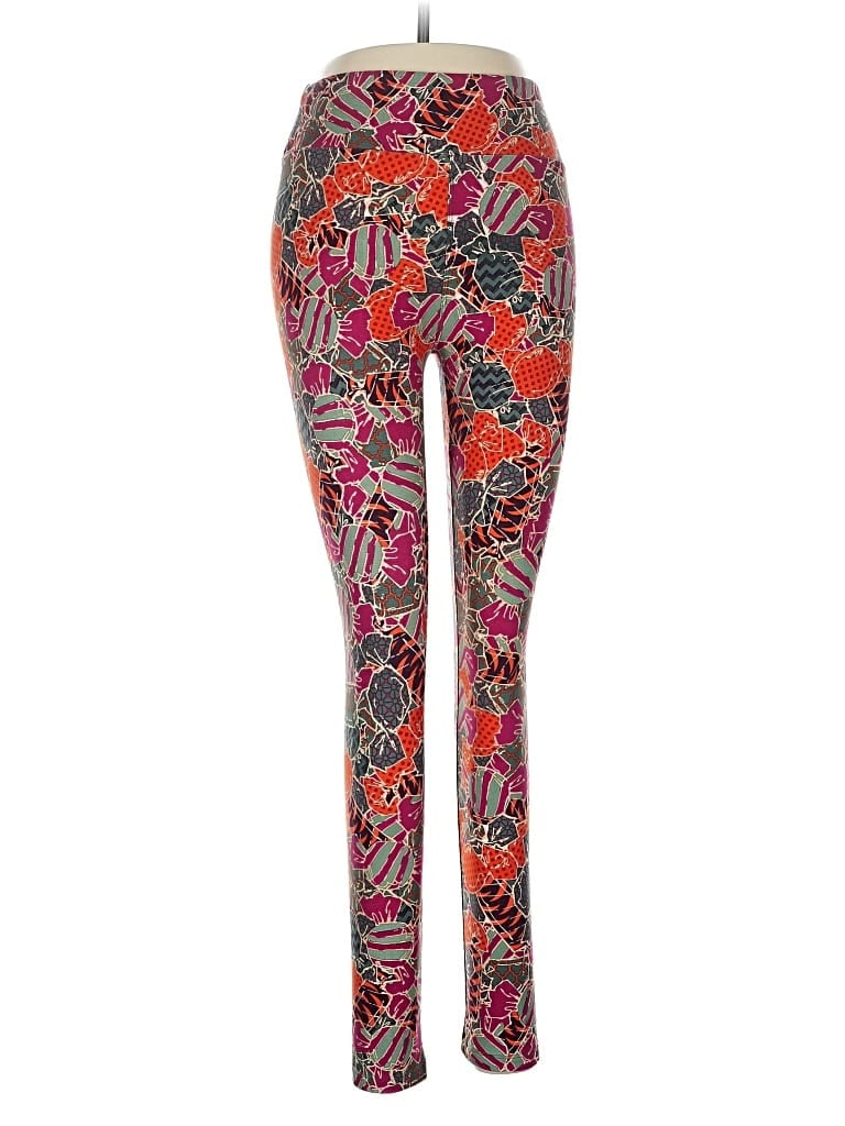 Pre-owned Lularoe Leggings In Red