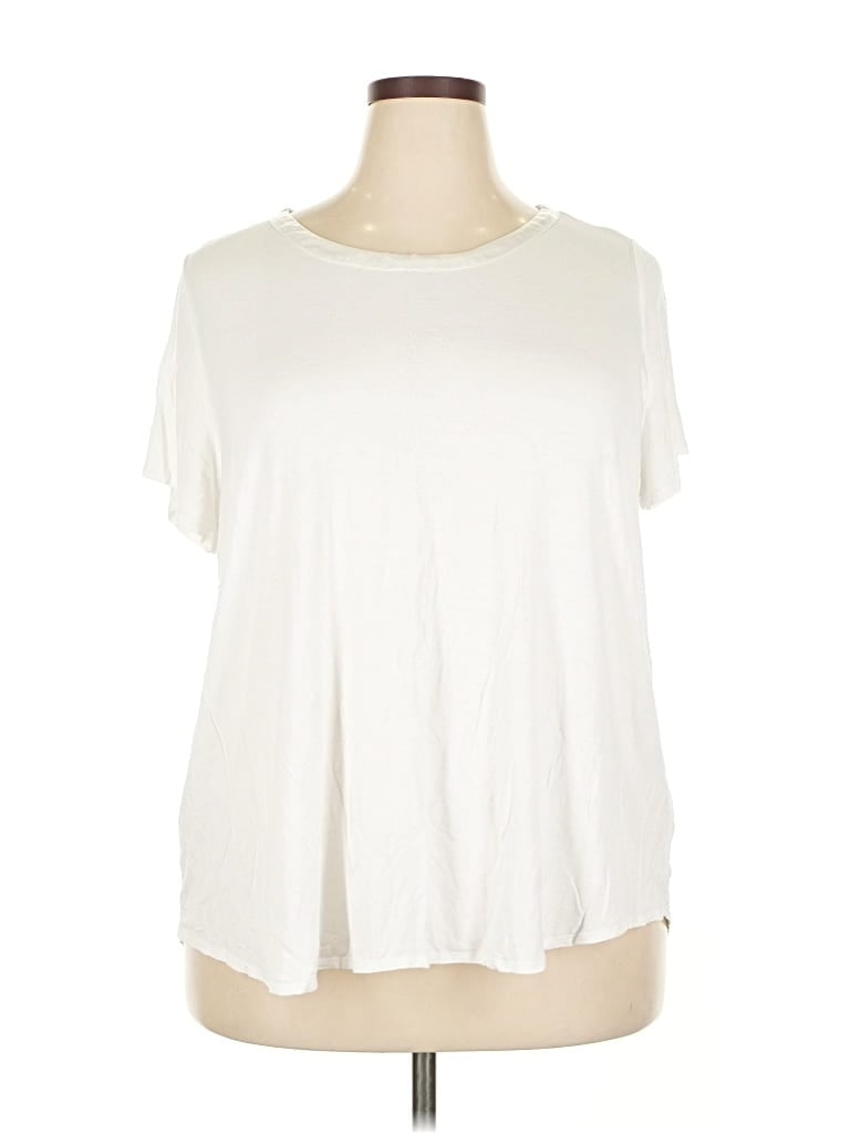 Pre-owned T Tahari Short Sleeve T-shirt In White