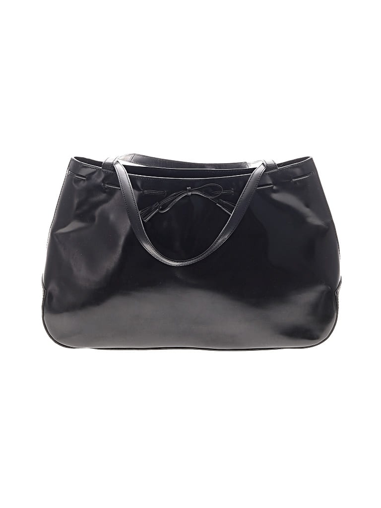 Pre-owned Anya Hindmarch Leather Bucket Bag In Black