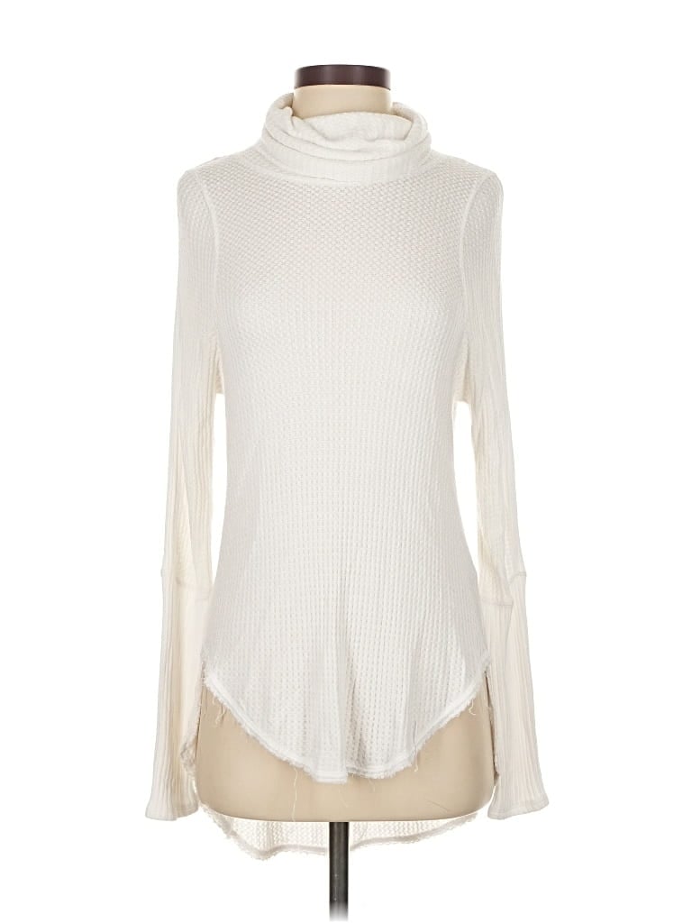 Pre-owned We The Free Turtleneck Sweater In White