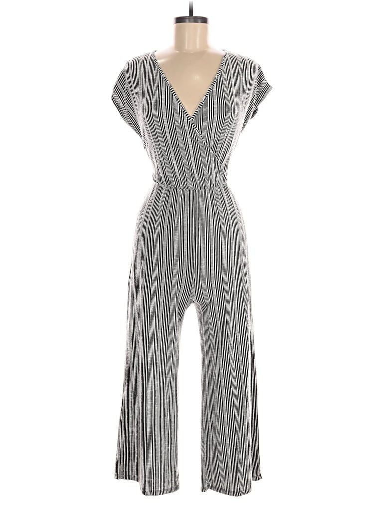 Pre-owned Caution To The Wind Jumpsuit In Black