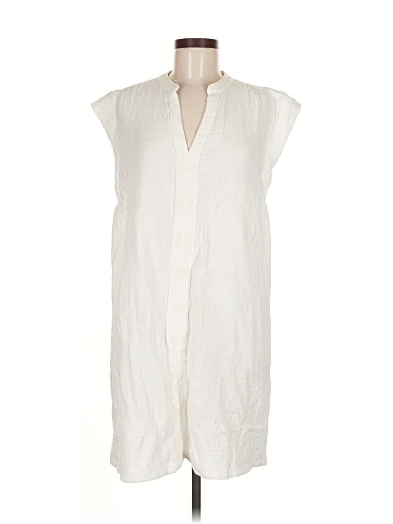 Pre-owned Faherty Casual Dress In White