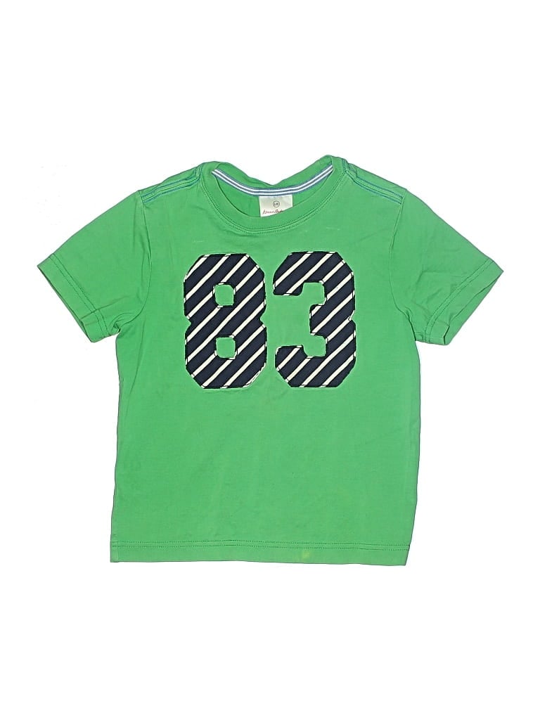 Pre-owned Hanna Andersson Kids' Short Sleeve T-shirt In Green