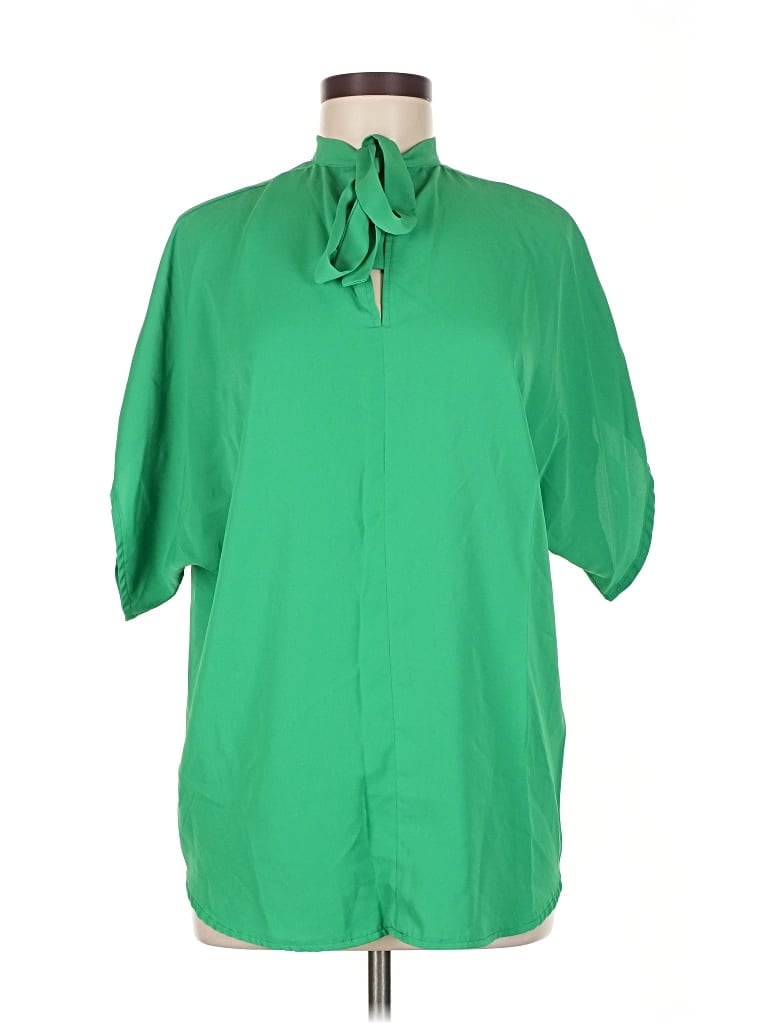 Pre-owned Unbranded Short Sleeve Polo Shirt In Green