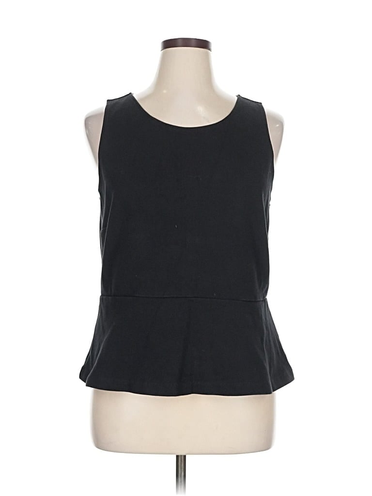 Pre-owned J.crew Factory Store Sleeveless Top Black Halter Neckline Tops