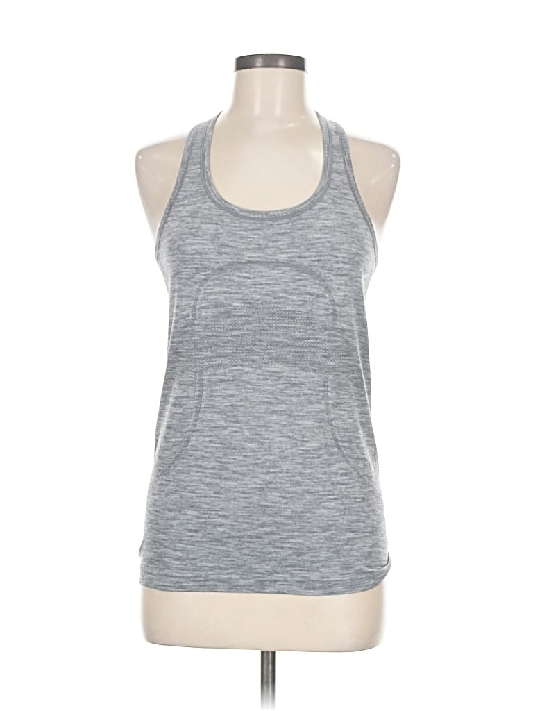 Pre-owned Lululemon Athletica Active Tank Top In Gray