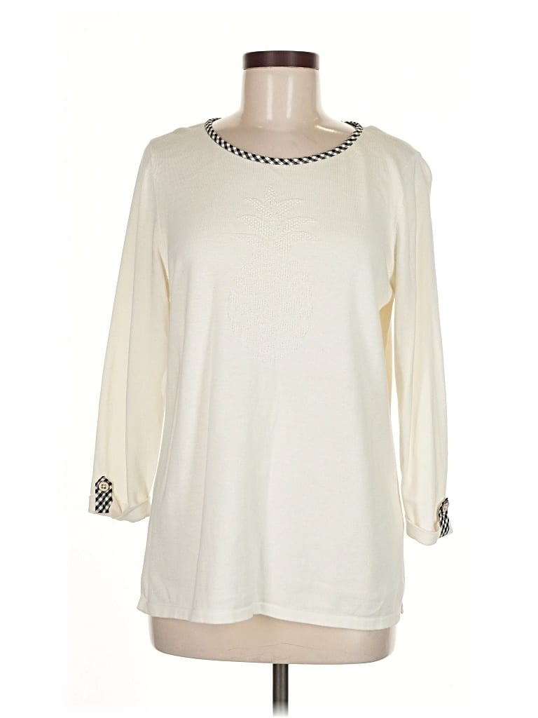 Pre-owned Talbots Outlet Sweatshirt In Ivory