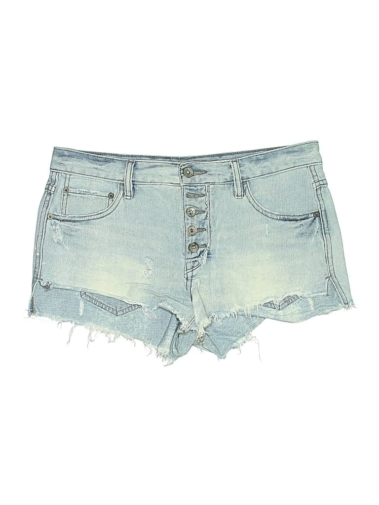 Pre-owned Free People Denim Shorts In Blue