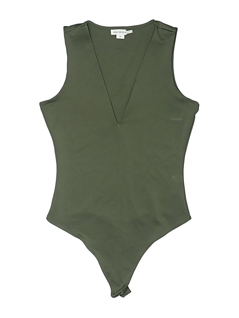 Pre-owned Good American Bodysuit In Green