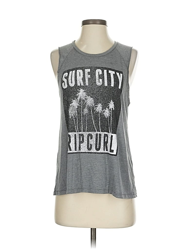 Pre-owned Rip Curl Sleeveless T-shirt In Gray