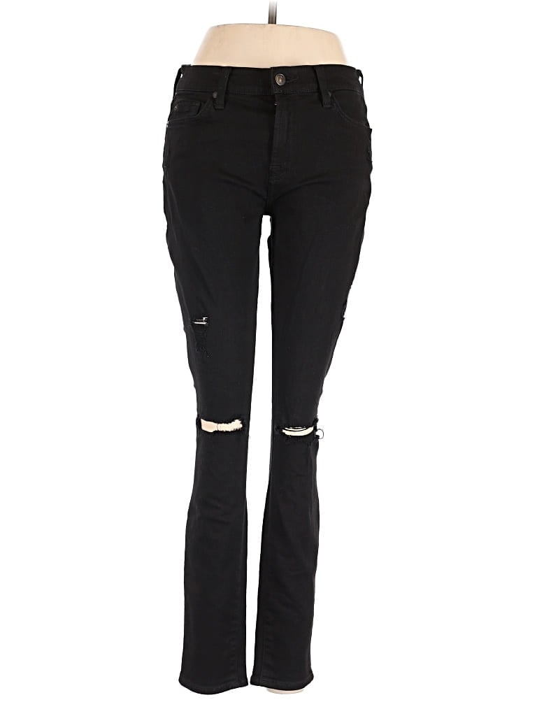 Pre-owned 7 For All Mankind Jeans In Black