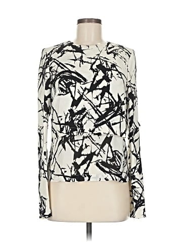 A.L.C. Long Sleeve Silk Top (view 1)