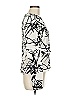 A.L.C. 100% Silk Graphic Ivory Long Sleeve Silk Top Size 8 - photo 4