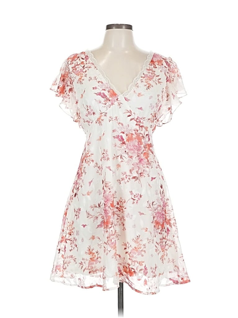 Pre-owned En Elly Cocktail Dress In White