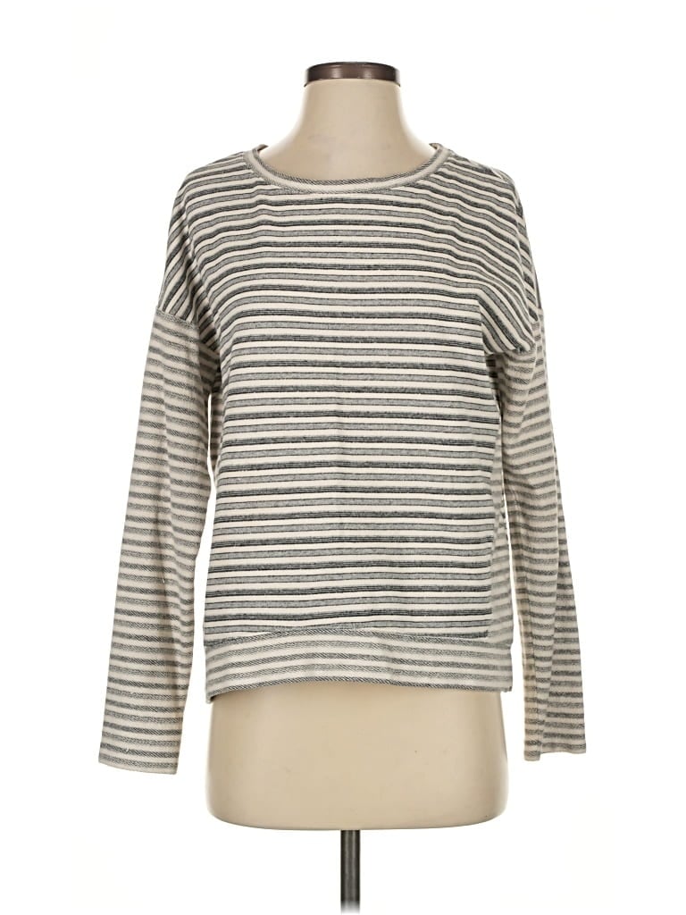 Pre-owned Lou & Grey Pullover Sweater In Gray