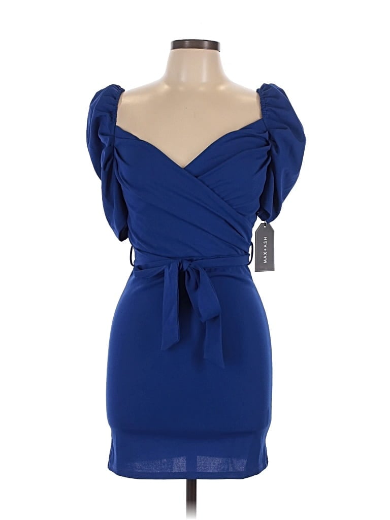 Max + Ash Cocktail Dress In Blue