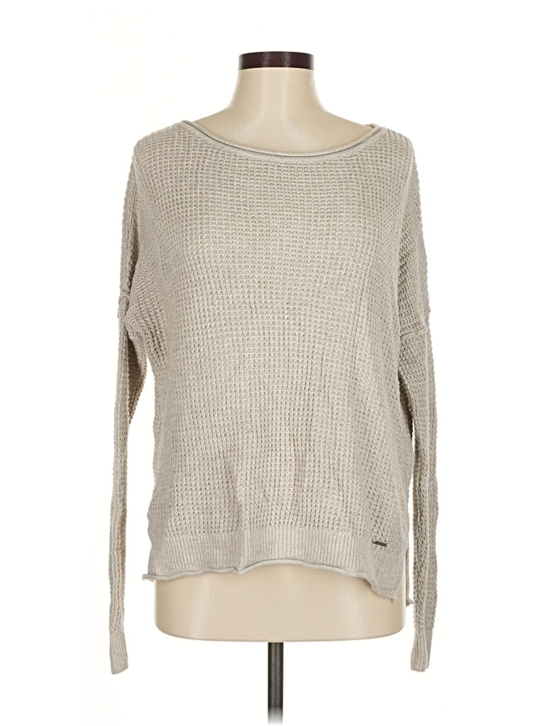 Pre-owned Hollister Pullover Sweater In Brown